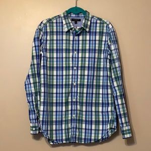 Banana Republic Plaid Button Down Shirt, Medium